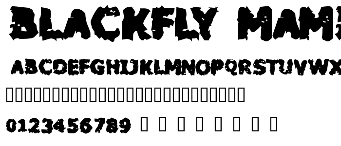 Blackfly Mambo font